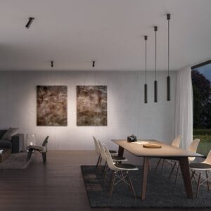 Svítidlo Ribag černá eloxovaná hliník/sklo