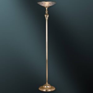 Svítidlo Riperlamp lesklá hnědá/bílá kov/leptané sklo s rytím