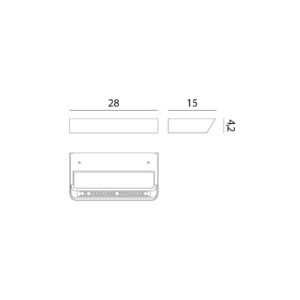 Svítidlo Rotaliana bronzová hliníkový odlitek