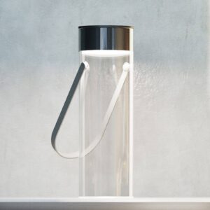 Svítidlo Rotaliana bílá lesklá/čirá hliník/sklo