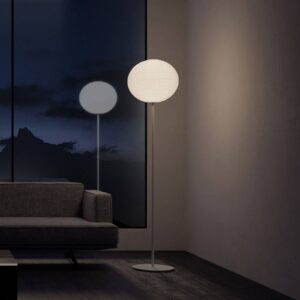 Svítidlo Rotaliana bílá matná ocel/sklo