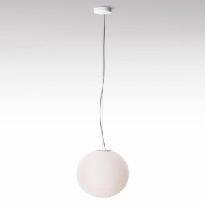 Svítidlo Rotaliana bílá matná ocel/sklo