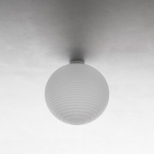 Svítidlo Rotaliana bílá matná ocel/sklo