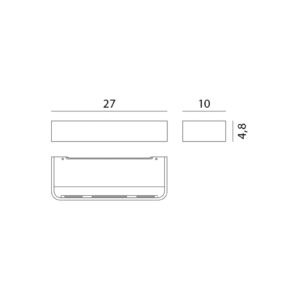 Svítidlo Rotaliana bronzová hliník