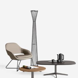 Svítidlo Rotaliana černá matná železo