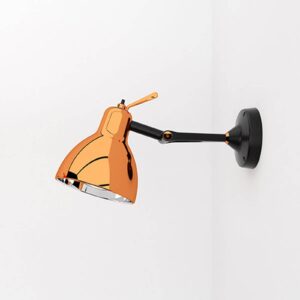 Svítidlo Rotaliana černý metalíza/měď lesklá hliník/sklo