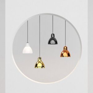 Svítidlo Rotaliana černý metalíza/bílý lesklý hliník/sklo