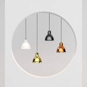 Svítidlo Rotaliana černý metalíza/měď lesklá hliník/sklo