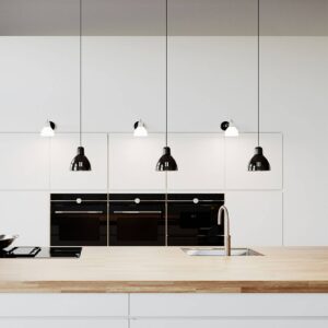 Svítidlo Rotaliana černý metalíza/kouřově šedý lesklý hliník/sklo