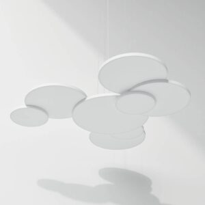 Svítidlo Rotaliana matně bílá MDF vláknité desky/hliník