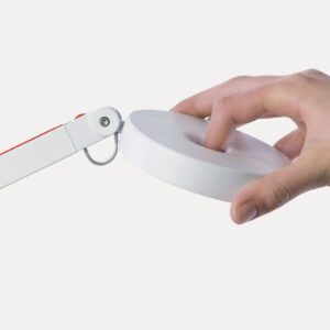 Svítidlo Rotaliana bílá/černá hliník/polykarbonát/textil