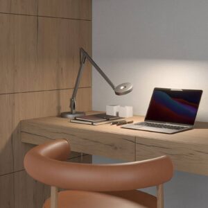 Svítidlo Rotaliana stříbrná/černá hliník/polykarbonát/textil