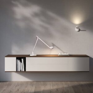 Svítidlo Rotaliana bílá/černá hliník/polykarbonát/textil