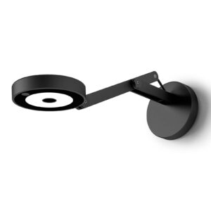 Svítidlo Rotaliana černá matná/černá hliník/elastická tkanina