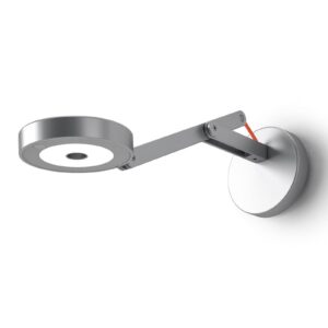 Svítidlo Rotaliana stříbrná/oranžová hliník/elastická tkanina