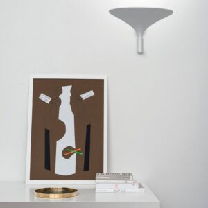 Svítidlo Rotaliana bílý matný hliník