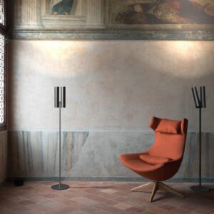 Svítidlo Rotaliana černá ocel/hliník