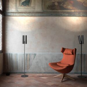 Svítidlo Rotaliana černá ocel/hliník