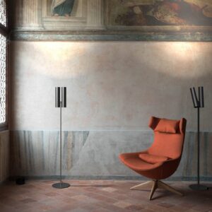 Svítidlo Rotaliana černá ocel/hliník