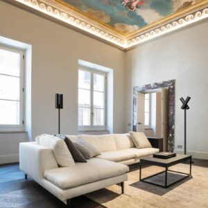 Svítidlo Rotaliana černá ocel/hliník