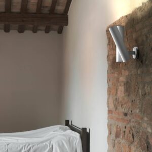 Svítidlo Rotaliana bílá ocel/hliník