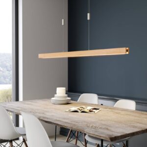 Svítidlo Rothfels dub přírodní/niklová matná dub/hliník/ocel/mosaz