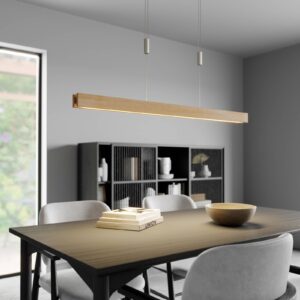 Svítidlo Rothfels dub přírodní/niklová matná dub/hliník/ocel/mosaz