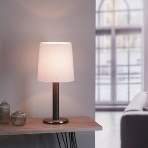 Svítidlo Rothfels bílá/dub koloniální ocel/chintz/dubové dřevo