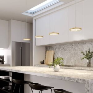 Svítidlo Rothfels čistě bílá/mosaz matná kartáčovaná hliník/ocel/mosaz