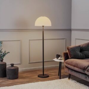 Svítidlo Rothfels opálově bílá/černá sklo/mosaz/nerezová ocel