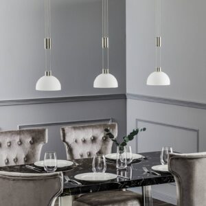 Svítidlo Rothfels opálově bílá/niklová matná sklo/mosaz