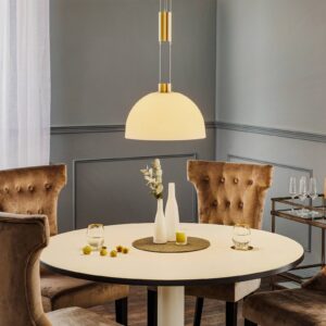 Svítidlo Rothfels opálově bílá/mosaz matná sklo/mosaz/nerezová ocel