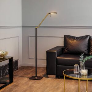 Svítidlo Rothfels černá/mosaz matná mosaz/nerezová ocel/hliník