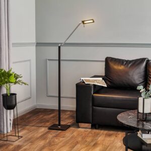 Svítidlo Rothfels černá/niklová matná mosaz/nerezová ocel/hliník