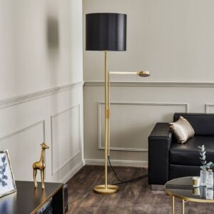 Svítidlo Rothfels bílý/mosaz tkanina/mosaz