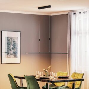 Svítidlo Rothfels černý/chrom hliník/ocel/mosaz