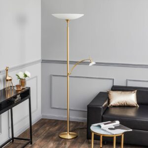 Svítidlo Rothfels opálově bílá/mosaz matná sklo/mosaz