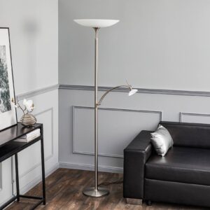 Svítidlo Rothfels opálově bílá/niklová matná sklo/mosaz