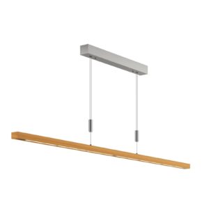 Svítidlo Rothfels dub přírodní/niklová matná dubové dřevo/hliník/ocel/mosaz