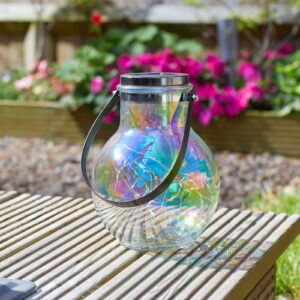 Svítidlo SMART GARDEN černá/transparentní nerezová ocel/plast/sklo