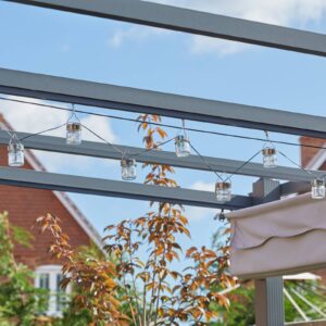 Svítidlo SMART GARDEN černá/transparentní plast/sklo