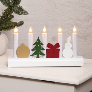 Svítidlo STAR TRADING bílý/zlatý/zelený/červený dřevo