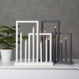 Svítidlo STAR TRADING bílé dřevo/plast