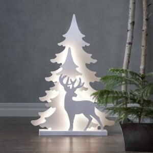 Svítidlo STAR TRADING bílé dřevo