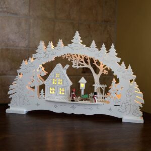 Svítidlo STAR TRADING bílé dřevo