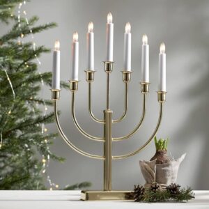 Svítidlo STAR TRADING mosaz/bílá kov/plast