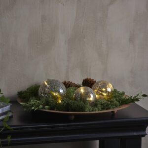 Svítidlo STAR TRADING šedá/transparentní sklo/plast