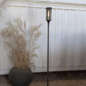 Svítidlo STAR TRADING tmavě hnědá/průhledná nerez/hliník/sklo