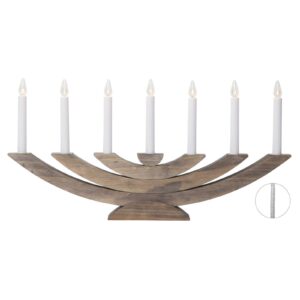 Svítidlo STAR TRADING hnědá/bílá dřevo/plast