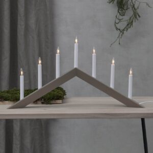 Svítidlo STAR TRADING šedá dřevo